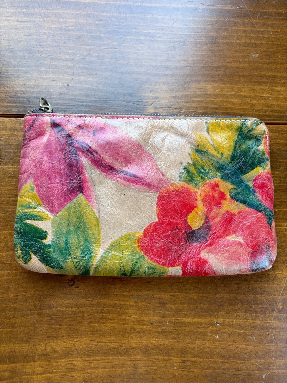 Patricia Nash Spring Leather Floral Wristlet